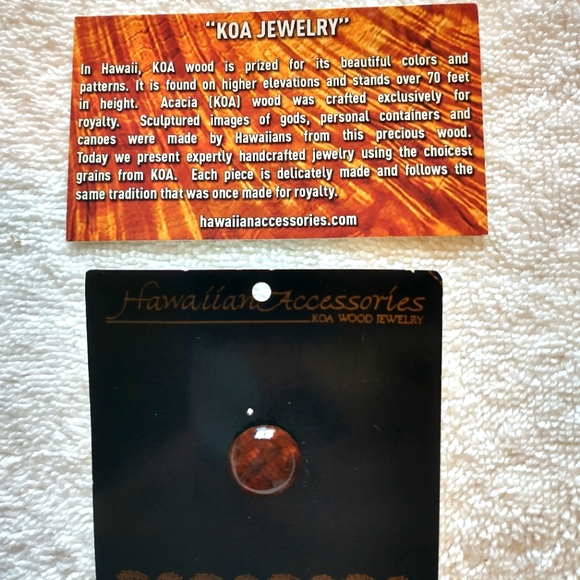 KOA Hawaiian Wood Tie Pin - Picture 1 of 2